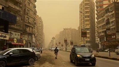 بعد تحذيرات الأرصاد.. عاصفة رملية قوية تضرب أحياء الجيزة |صور