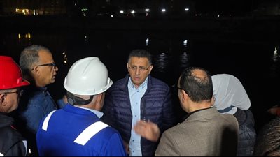 محافظ القليوبية يتوجه إلى موقع احتواء تسريب سولار بترعة الإسماعيلية 