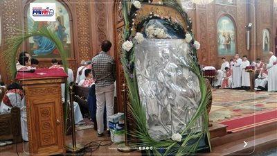 كنائس الفيوم تحتفل بعيد أحد الشعانين والآلاف يشاركون في الصلاة بسعف النخيل