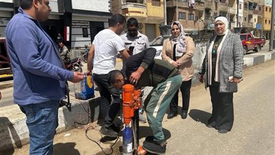 استجابة لمطالب الأهالي.. بدء رصف طريق المعاهدة بالقصاصين الجديدة