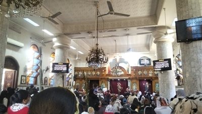 لترشيد استهلاك الكهرباء كنيسة أبو سيفين والأمير تادرس بطنطا تطفئ معظم الأنوار 