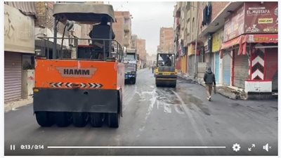 محافظ الجيزة يتابع أعمال رصف وتطوير طريق المنوات بمركز ومدينة أبو النمرس