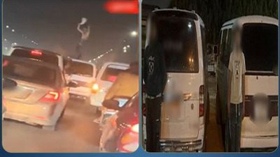 القبض على شخصين لاتهام احدهم بالرقص عاري الجسد أعلى ميكروباص بالجيزة