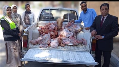 ضبط 215 كيلو لحوم ودواجن فاسدة داخل ثلاجات بأبوالجود فى الأقصر 