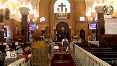 البابا تواضروس الثاني يترأس صلوات لقان وقداس خميس العهد بدير مارمينا بمريوط