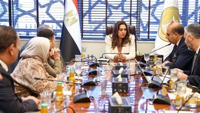 وزيرة التنمية المحلية تتابع مع مجموعة 