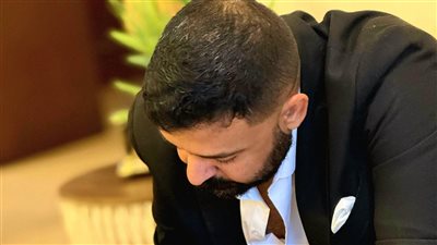 الشاعر عمرو حسن يحتفل بعقد قرانه |  صور                                       