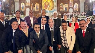 وفد  مجلس الشباب المصري يشارك في قداس عيد القيامة المجيد
