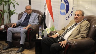 لدعم رسالة الكنيسة وخدمة المجتمع.. أندريه زكي يستقبل وفدا من الولايات المتحدة 