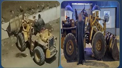 هعمل المكان جراج.. ضبط سائق لودر لاتهامه بإزالة حاجز خرسانى لطرق بالشرقية