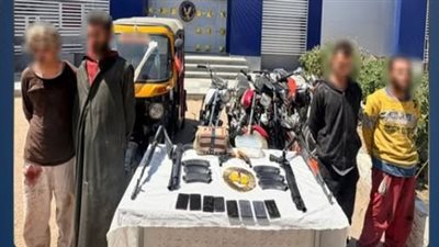 سقطوا في «قبضة العدالة».. مقتل عنصر إجرامي وضبط عصابة الـ«توك توك» بجرجا 