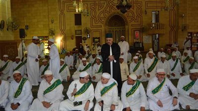 الحامدية الشاذلية أول المحتفلين بمولد سيدي أبي الحسن الشاذلي (صور)