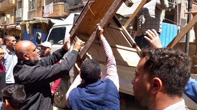 غلق 5 منشآت بدون ترخيص ورفع  ٣٤٤ حالة إشغال طريق بمركزي دمنهور ووادي النطرون