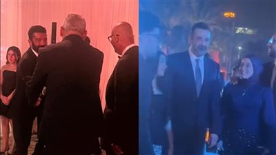 كريم عبدالعزيز وخالد النبوي أول النجوم الحاضرين في حفل زفاف ابنة محمد السعدي