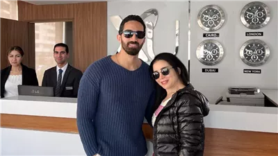 أحدث ظهور لـ مي عز الدين وزوجها من إحدى الفنادق الفاخرة بالإسكندرية
