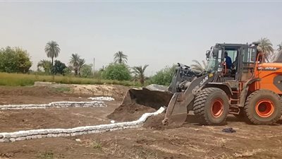 إزالة حالات تعد ومتابعة مكثفة لملف الترشيد والرصف ببنى سويف