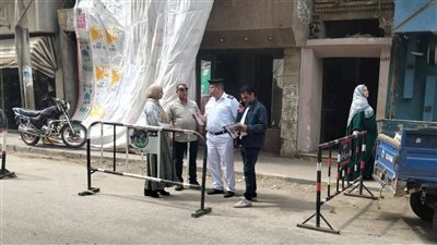 إخلاء عقار آيل للسقوط من خمس طوابق بشبين الكوم بالمنوفية
