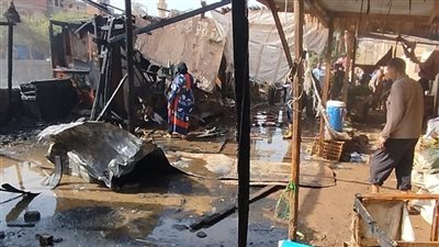 جسم مشتعل مجهول.. تحريات مكثفة لكشف لغز تكرار حريق سوق السنطة بالغربية