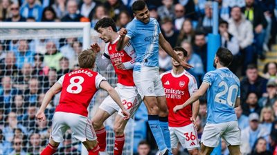 نتيجة وأهداف مباراة مانشستر سيتي وآرسنال الشوط الثاني (2-1)في الدوري الإنجليزي