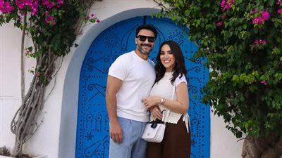 أجمل هدية من ربنا .. رسالة رومانسية من محمد العمروسي لزوجته مي فاروق