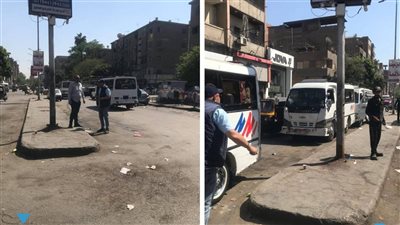 خلال جولته بحي إمبابة.. محافظ الجيزة يزيل موقف عشوائي للسرفيس