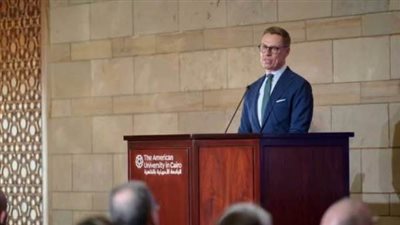 حضور رفيع المستوى تفاصيل زيارة رئيس جمهورية فنلندا للجامعة الأمريكية بالقاهرة 