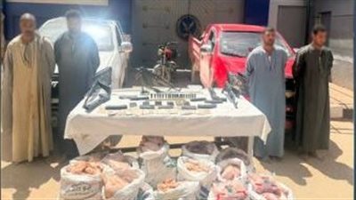 مطاردة الصحراوي.. مقتل عنصر إجرامي وضبط 4 آخرين لاتهامهم بسرقة سيارة بقنا 