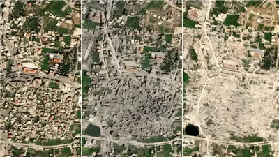 على غرار غزة.. صور أقمار صناعية تكشف دمارًا واسعًا في جنوب لبنان