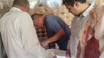 ضبط 110 كيلوجرام لحوم غير صالحة للاستهلاك الأدمي بمدينة السادات بالمنوفية