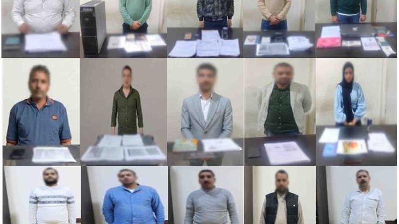 المتهمون عقب القبض