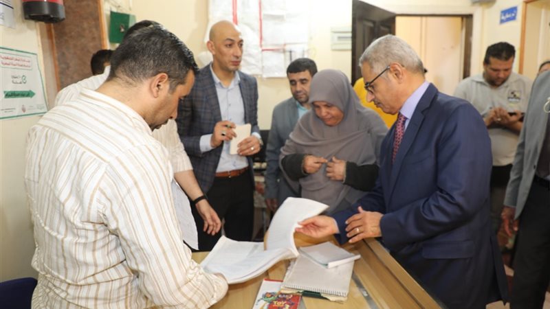محافظ بنى سويف خلال