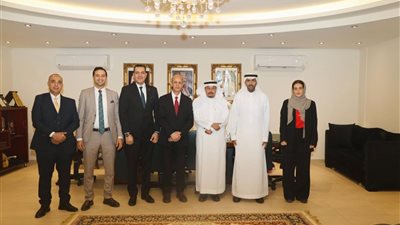 بحث سبل التعاون الأكاديمي بين جامعة بني سويف والملحقية الثقافية السعودية