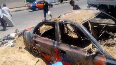 دون إصابات.. حريق يلتهم ميكروباص أسفل كوبري العوايد بالإسكندرية