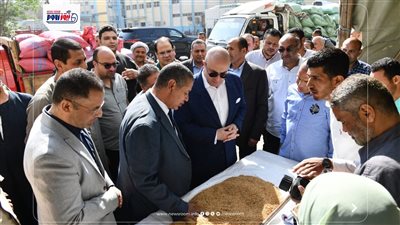 محافظ الفيوم يتفقد أعمال توريد القمح المحلي بصوامع شركة مطاحن مصر الوسطى
