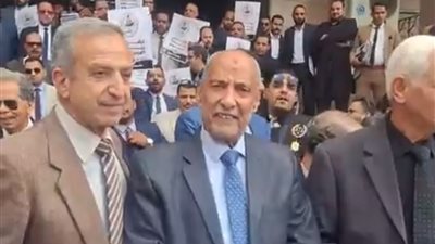 وقفة احتجاجية لنقابة المحامين بالإسماعيلية رفضا لزيادة الرسوم القضائية