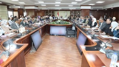 محافظ بني سويف يناقش السيناريوهات الاستراتيجية لمواجهة الأزمات والكوارث