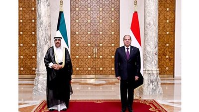  الرئيس السيسي تناول العلاقات الثنائية مع ولي عهد الكويت | فيديو