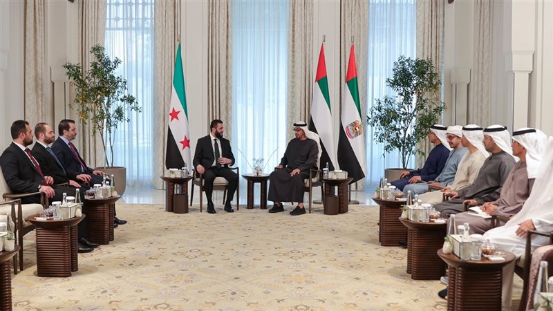 بن زايد وأحمد الشرع