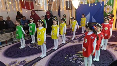 بعلم مصر.. احتفالات طلابية في جميع مدارس دمياط |صور