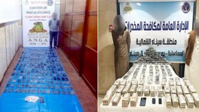 الداخلية تحبط صفقة مخدرات بـ8 ملايين جنيه.. ضبط 3 من كبار مهربي الحشيش