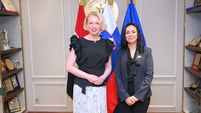 وزيرة التضامن تستقبل رئيسة الجمعية الوطنية السلوفينية.. وتناقش العنف السيبراني