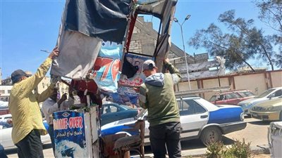 استجابة لتوجيهات المحافظ.. حملات مكثفة لإزالة الأسواق العشوائية ببورسعيد