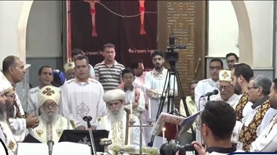 الأنبا بيمن يترأس صلاة بكنيسة السيدة العذراء في نقادة بقنا |صور