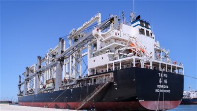 نشاط مكثف بميناء دمياط .. تداول 29 سفينة وحركة بضائع وحاويات متزايدة