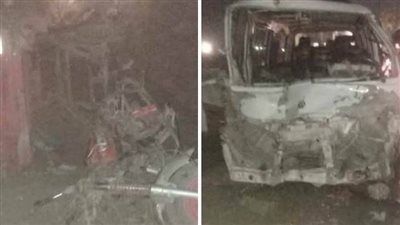 تشييع جثامين 3 من قرية واحدة ضحايا حادث ميكروباص بـ كارو في بني سويف