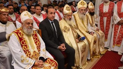 رئيس مدينة بورفؤاد يشهد قداس عيد القيامة بكنيستي الشهيد مارمرقص ومارجرجس