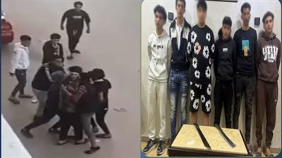 خناقة شوارع بسبب الفلوس.. ضبط 6 أشخاص طرفي مشاجرة الأسلحة البيضاء بالبرلس