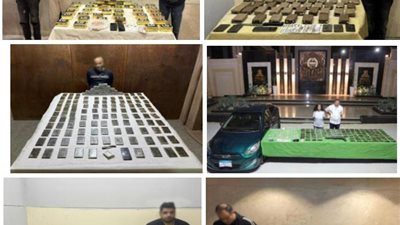 مصرع 4 عناصر شديدة الخطورة وضبط بؤر إجرامية وبحوزتها مخدرات بـ97 مليون جنيه