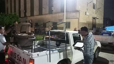 حملة مكبرة بحي فيصل لإزالة الإشغالات وإعادة الانضباط للشوارع بالسويس