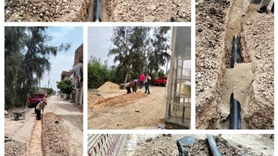 إحلال وتجديد طريق كوم النصر بالمحمودية ضمن خطة رفع كفاءة الطرق وتحسين الخدمات